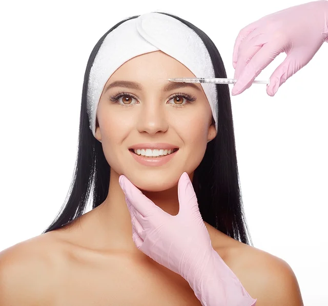 Illustration of upper-face treatment areas