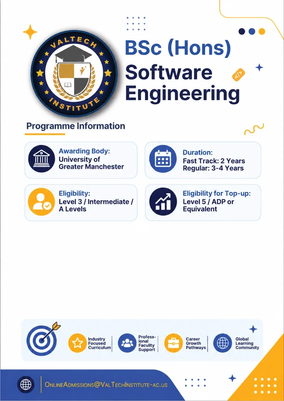 BSc Software Engineering from the Val Tech gallery