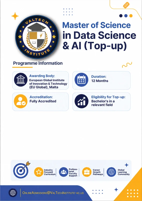 MSc in Data Science Artificial Intelligence from the Val Tech gallery